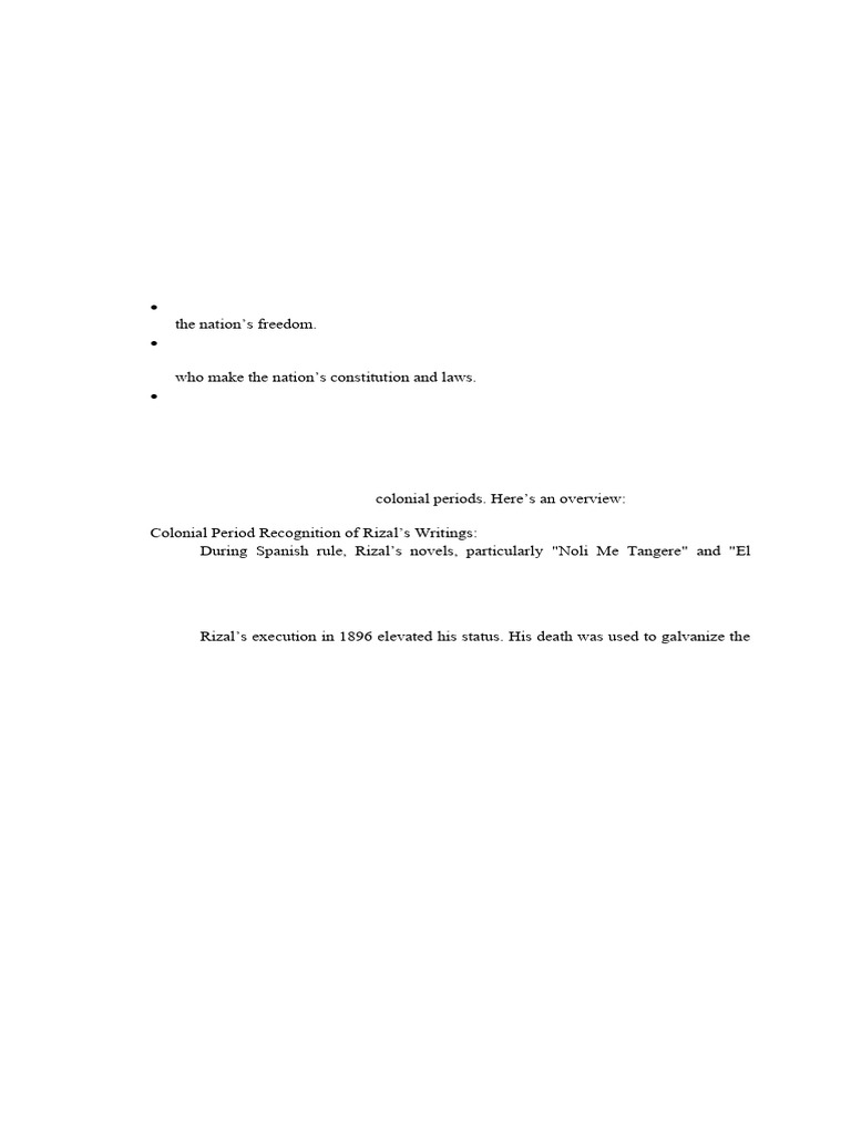 Rizal 1 | PDF