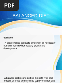 Balanced Diet