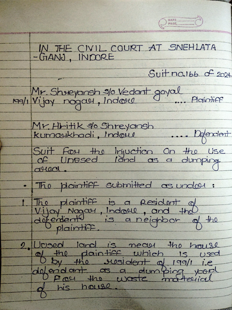 Legal Draft Notes | PDF