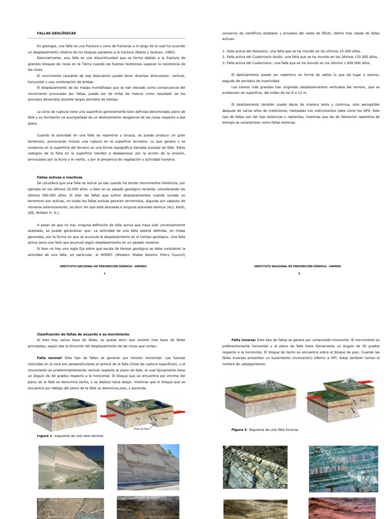 Fallas Geologicas Pdf