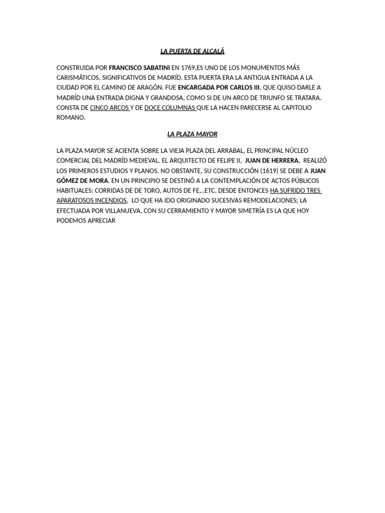 La Puerta de Alcalá | PDF