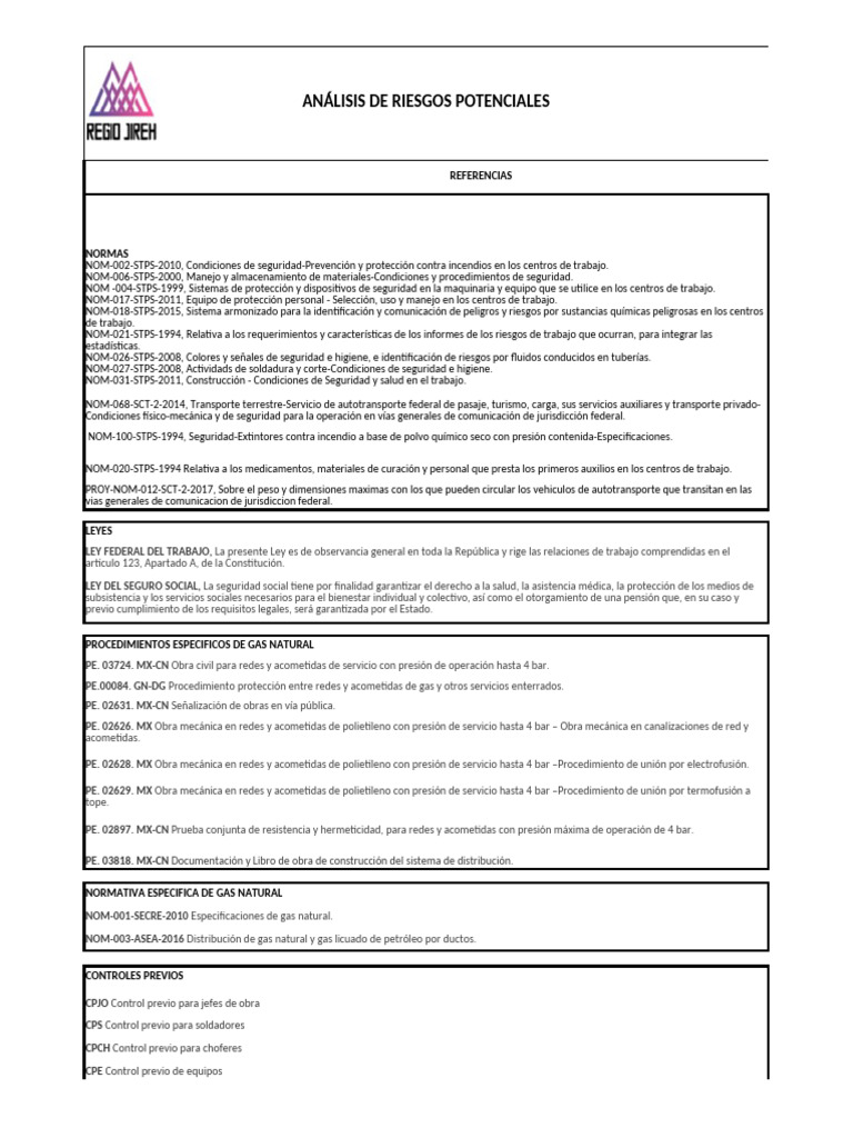 Análisis de Riesgos en Transporte de Materiales | PDF | Soldadura ...