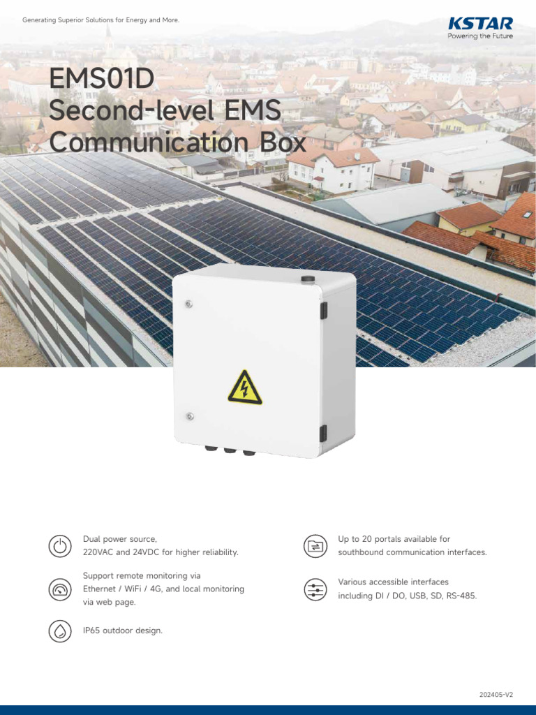 Datasheet EMS01D EN V2.0 | PDF