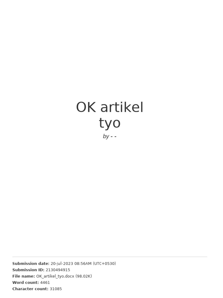 OK Artikel Tyo | PDF