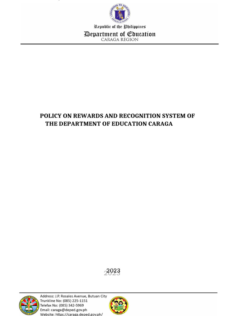 DepEd RNR Policy2023.for REVIEW | PDF