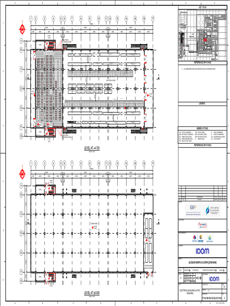 P104198 IDO CC EL DW 004 Electrical Building Layout Drawing 1 | PDF