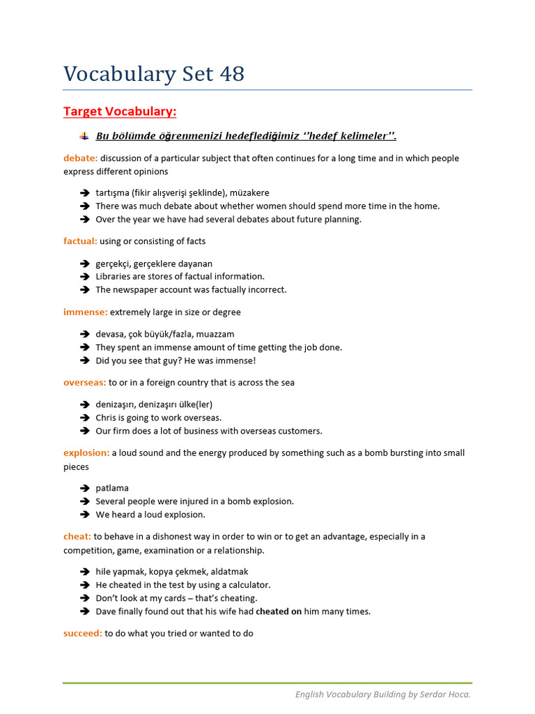 Kelimeler+Set+48 | PDF