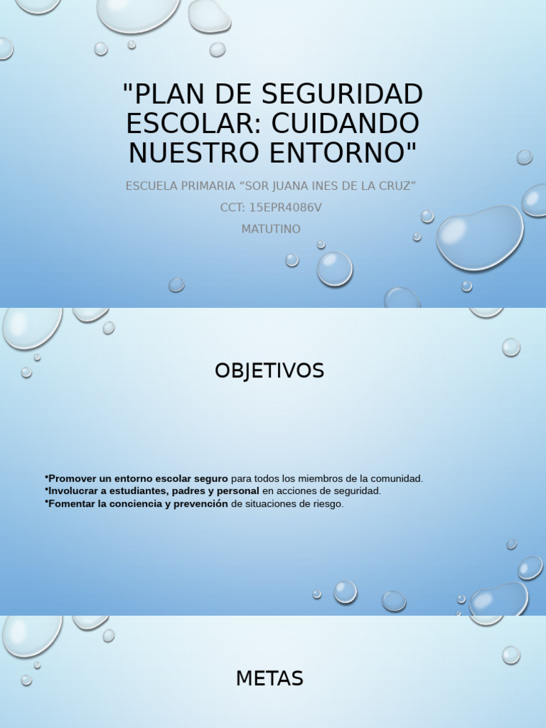 Plan de Seguridad Escolar | PDF