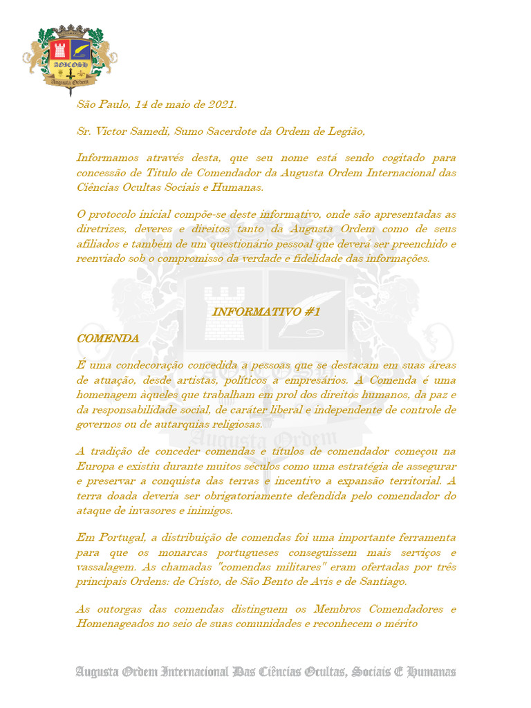 Primeiro Contato | PDF