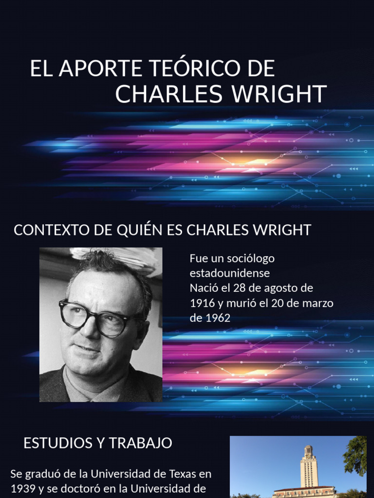 Aporte teórico de Charles Wright | PDF