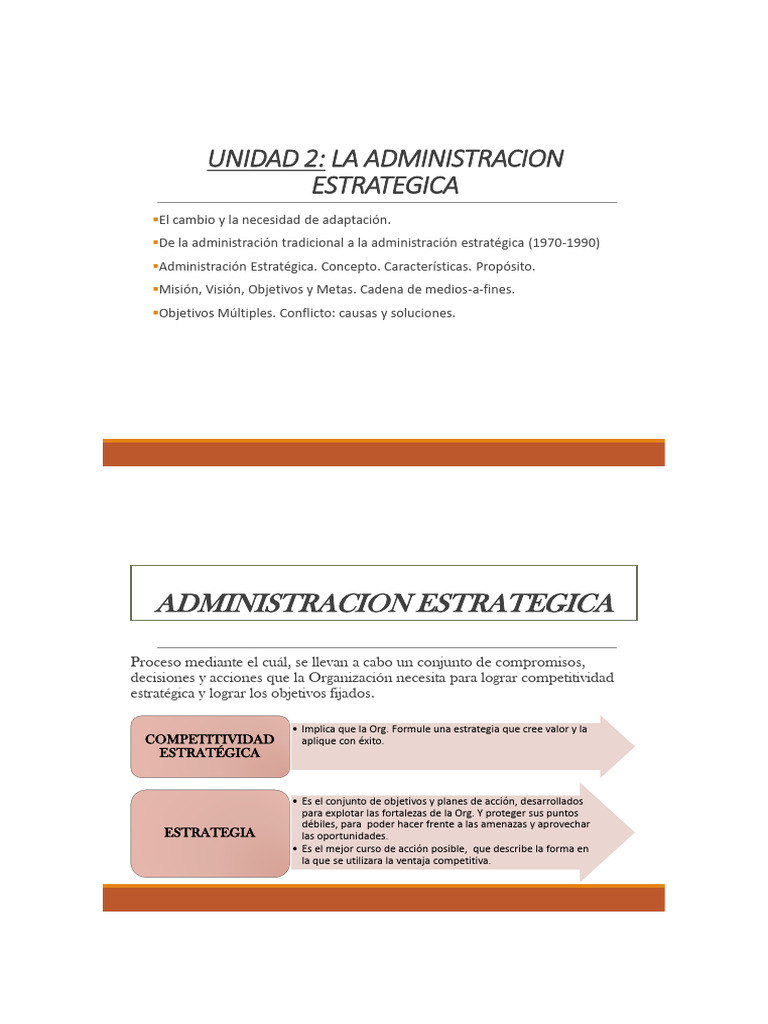 Administración Estratégica y Competitividad | PDF | Planificación ...
