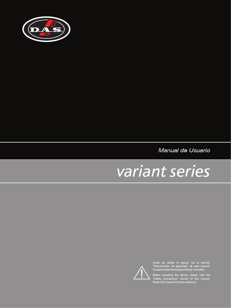 Das Audio Variant Series Manual de Usuario Es | PDF