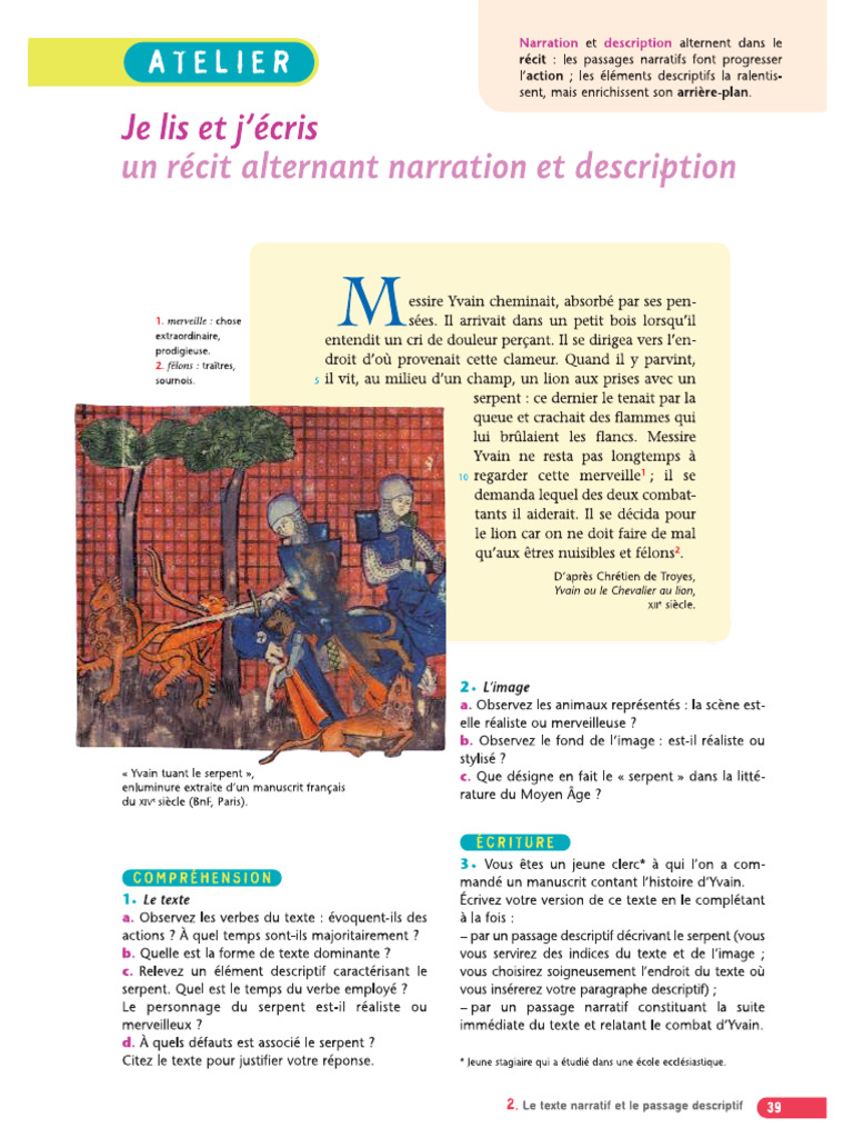 Narration Et Description | PDF