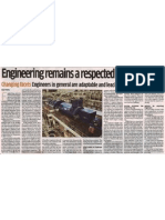 Engineering remains a respected career option