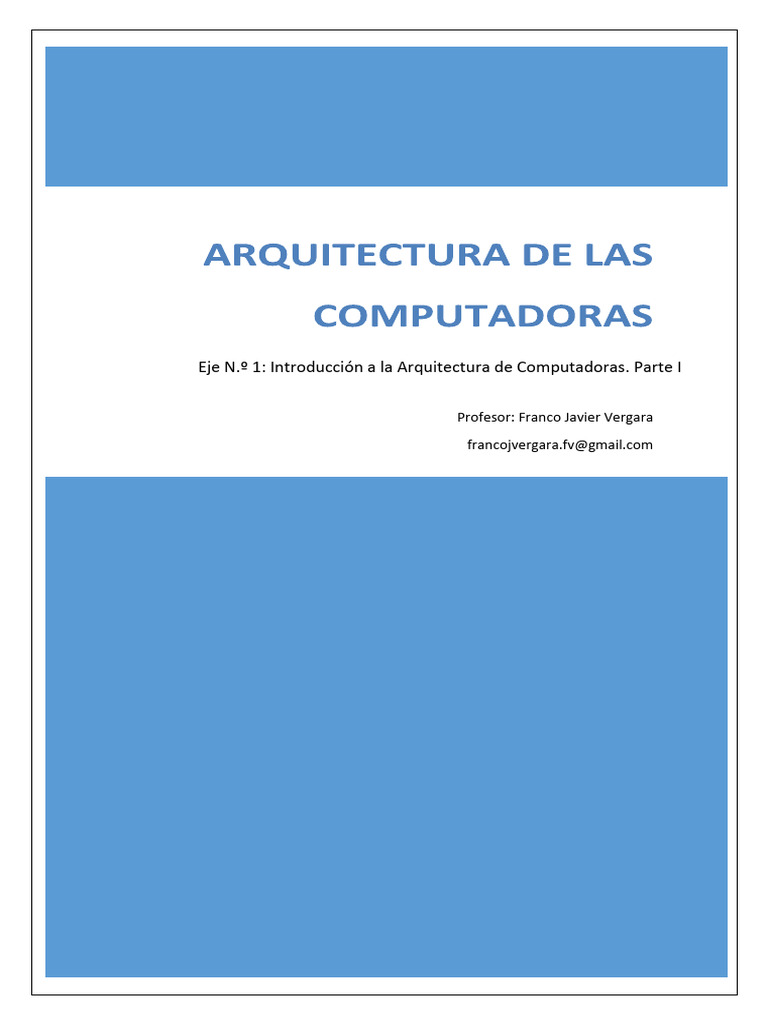 Arquitectura de Las PC Parte I | PDF | Hardware de la computadora ...