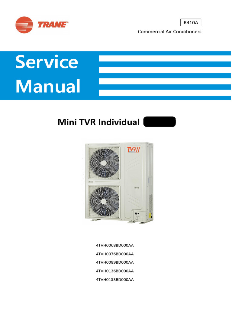 Technical Manual en Outdoor TVR Mini Ac 380v 50hz 4tvh SN 07092021 | PDF
