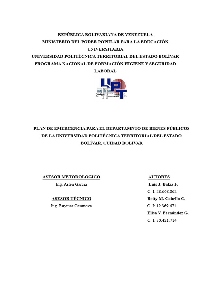 Psi Plan de Emergencia 26.06-2 | PDF | Derecho laboral | Ciencias sociales