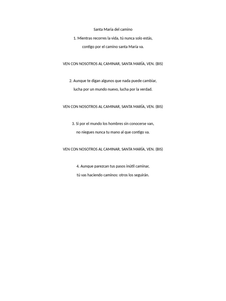 Santa Maria Del Camino | PDF
