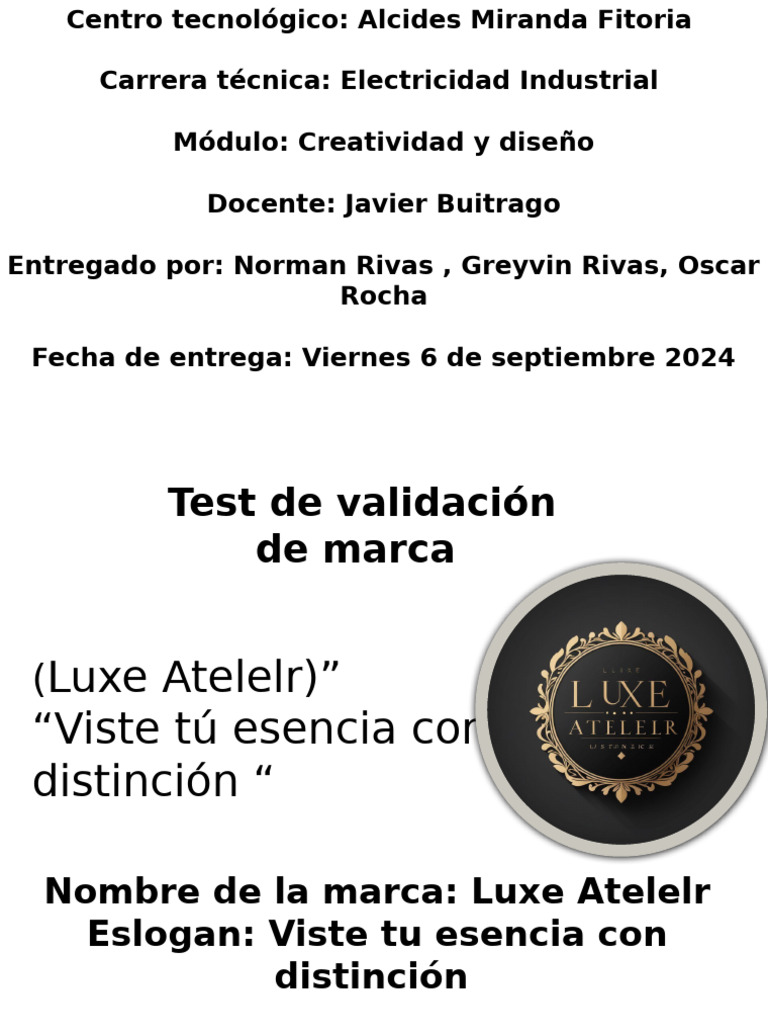 Test de Validación de Marca (1) .Pptx2 | PDF