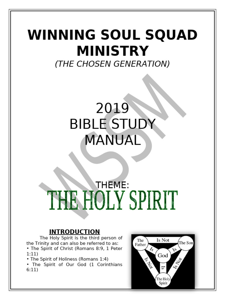 The Holy Spirit Pdf