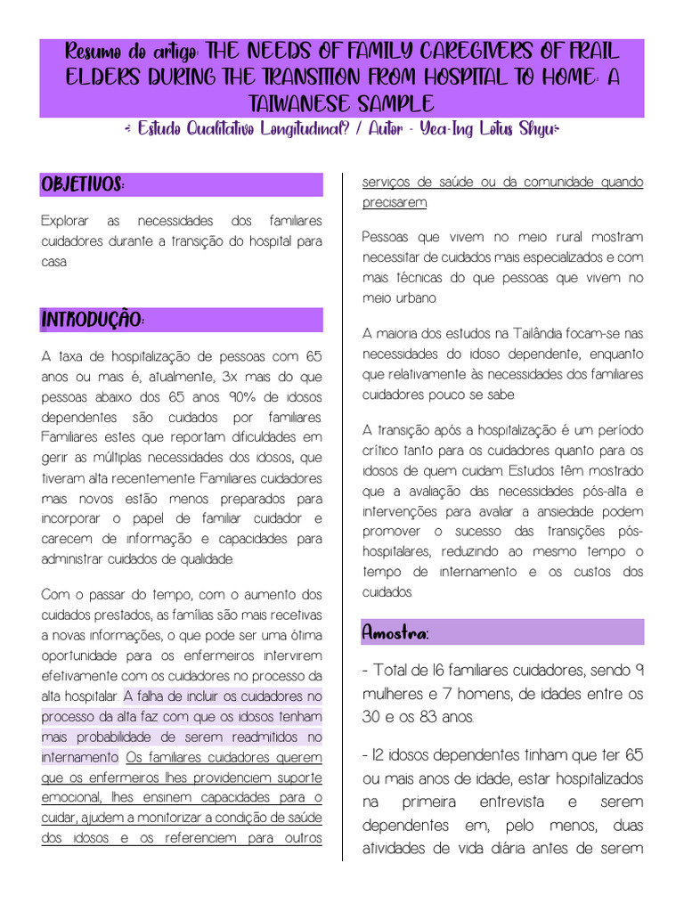 14 - Artigo - The Needs of Family Caregivers of Frail Elders During ...