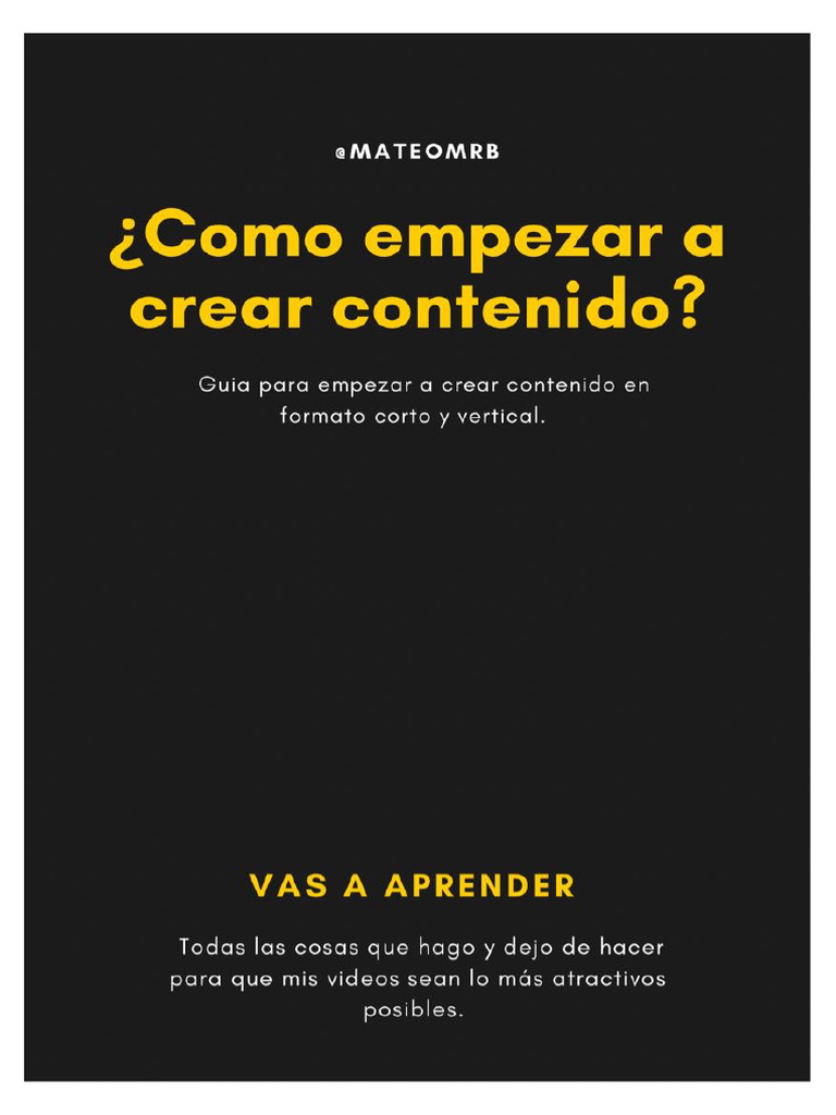 Guia de creacion de contenido | PDF
