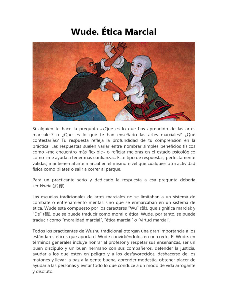 Wude. Ética Marcial | PDF