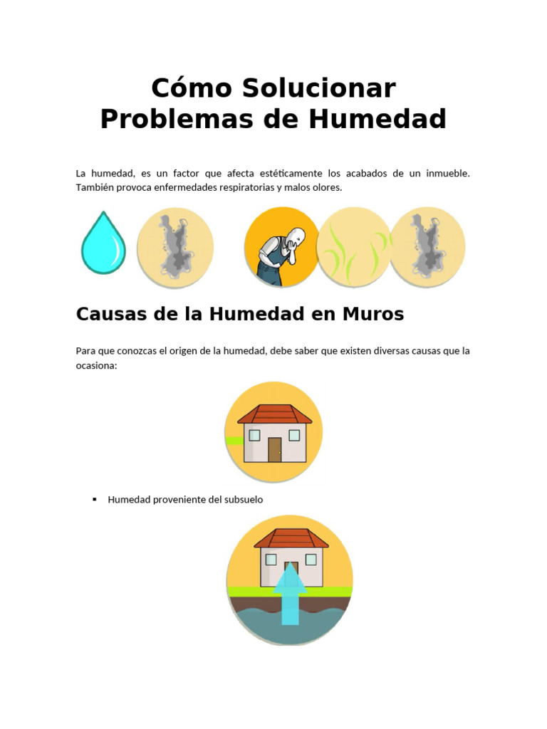 Cómo Solucionar Problemas de Humedad | PDF
