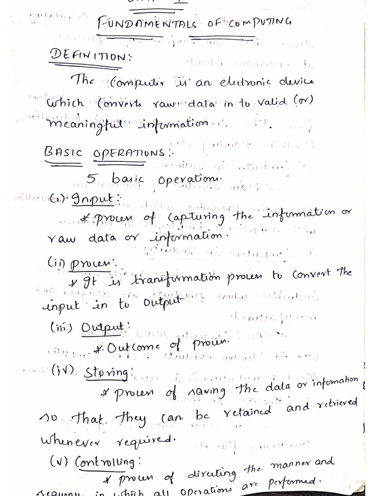 PYTHON Unit1-Notes | PDF