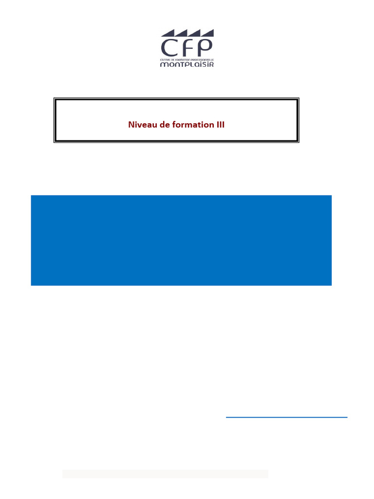 Plan de Formation BTS GTLA | PDF