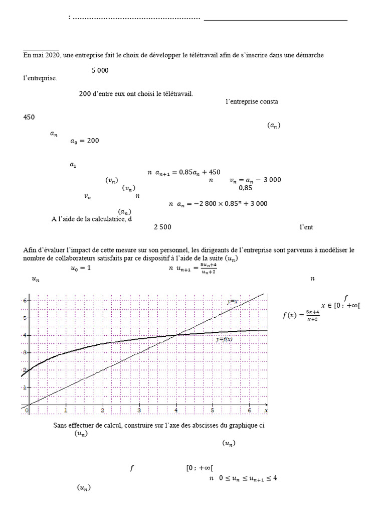 DS1 Suites Recurrence | PDF | Entier naturel | Logique mathématique
