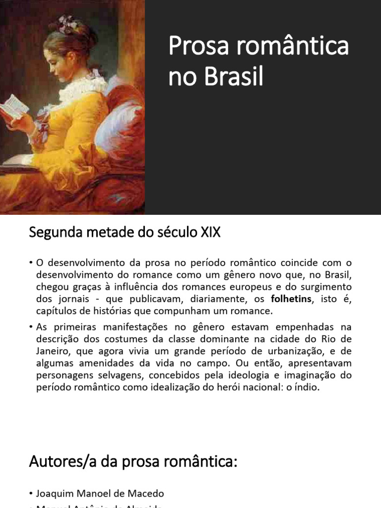 Prosa Romântica No Brasil | PDF