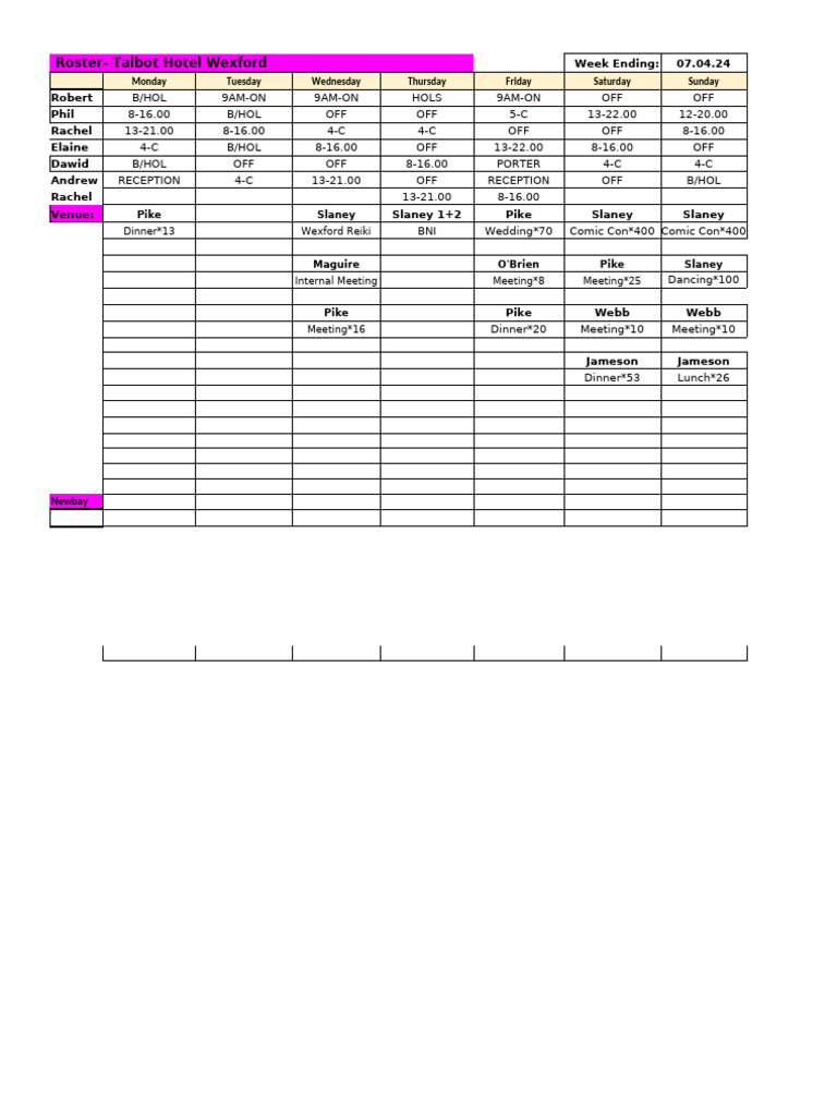 MGT Roster 2024 | PDF