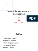 Dynamic Prgming & Backtracking