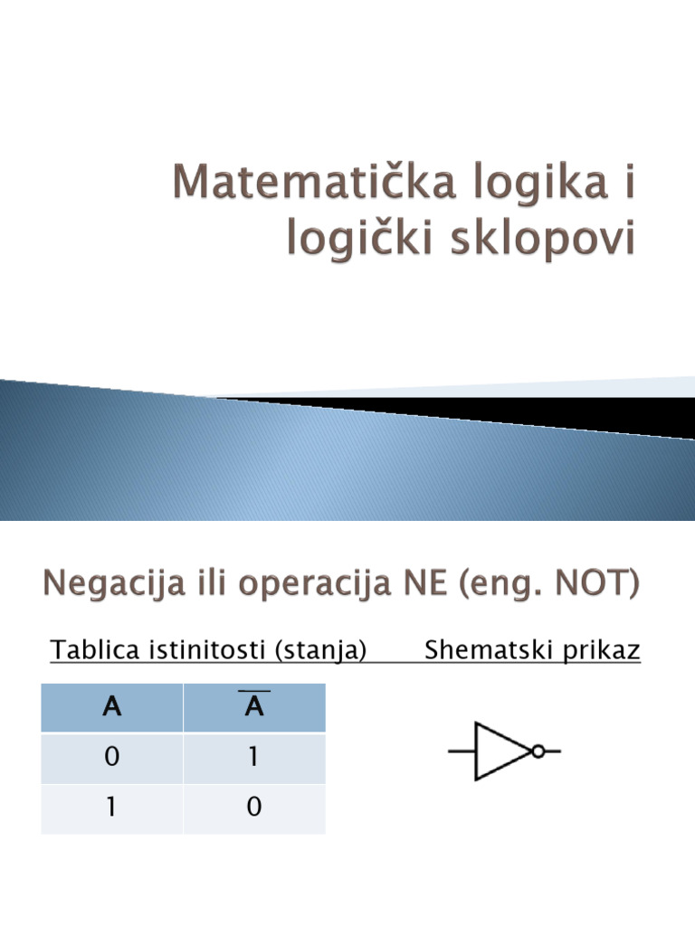 2 Matematička Logika | PDF