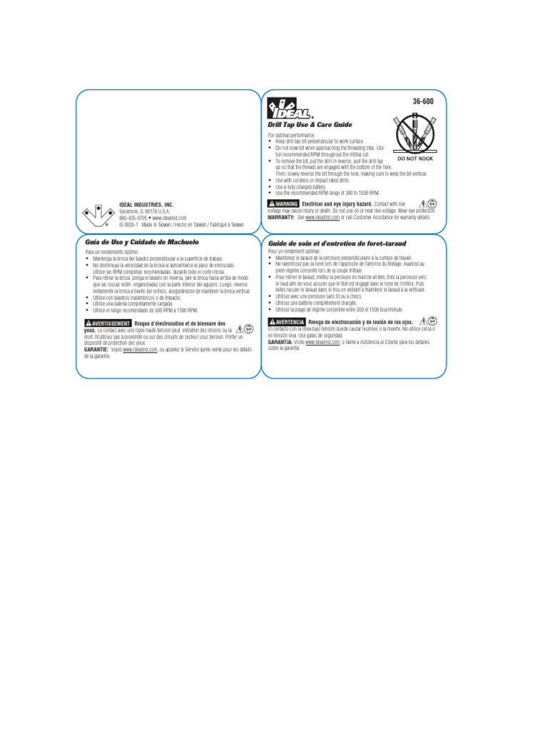 DrillTap Instructions | PDF