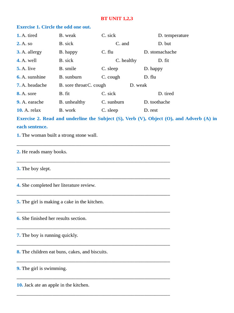 BT Unit 1,2,3 L P 7 | PDF