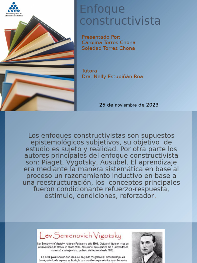 Enfoque Constructivista | PDF