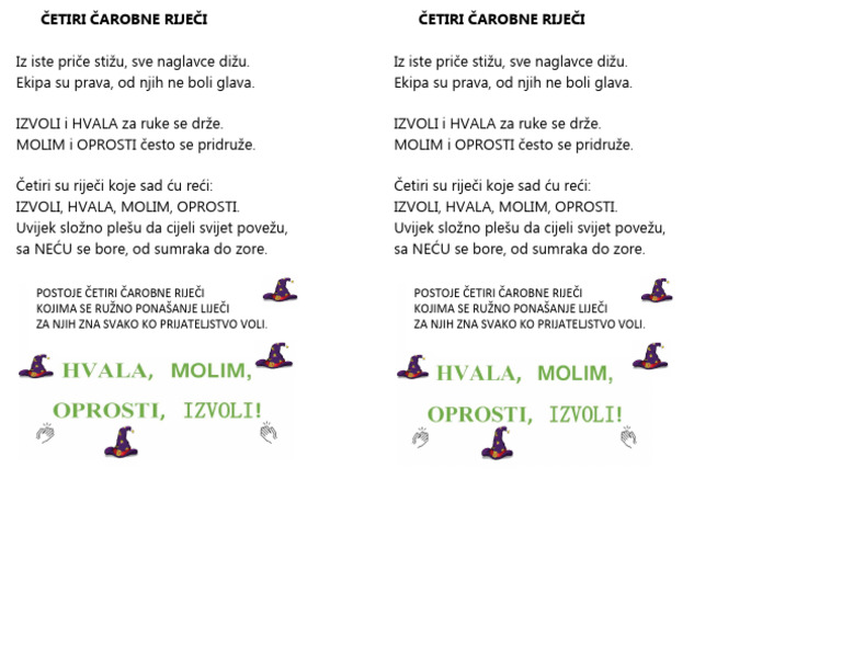 Četiri Čarobne Riječi | PDF