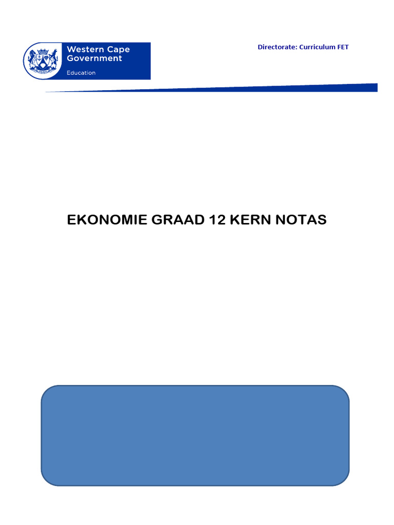 Afrikaans Core Notes 2020 | PDF