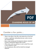 Changing Role of HR