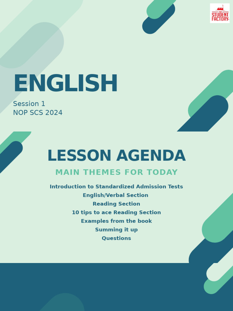 English Session 1 | PDF
