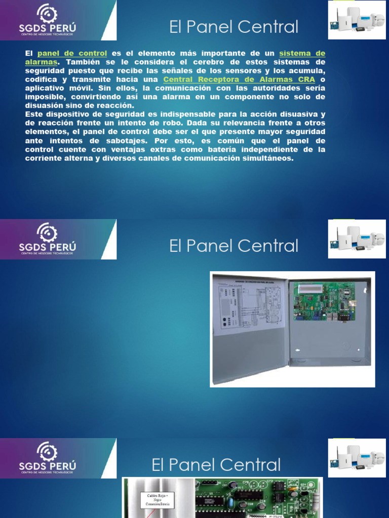 6.Sistemas de Alarmas panel central | PDF
