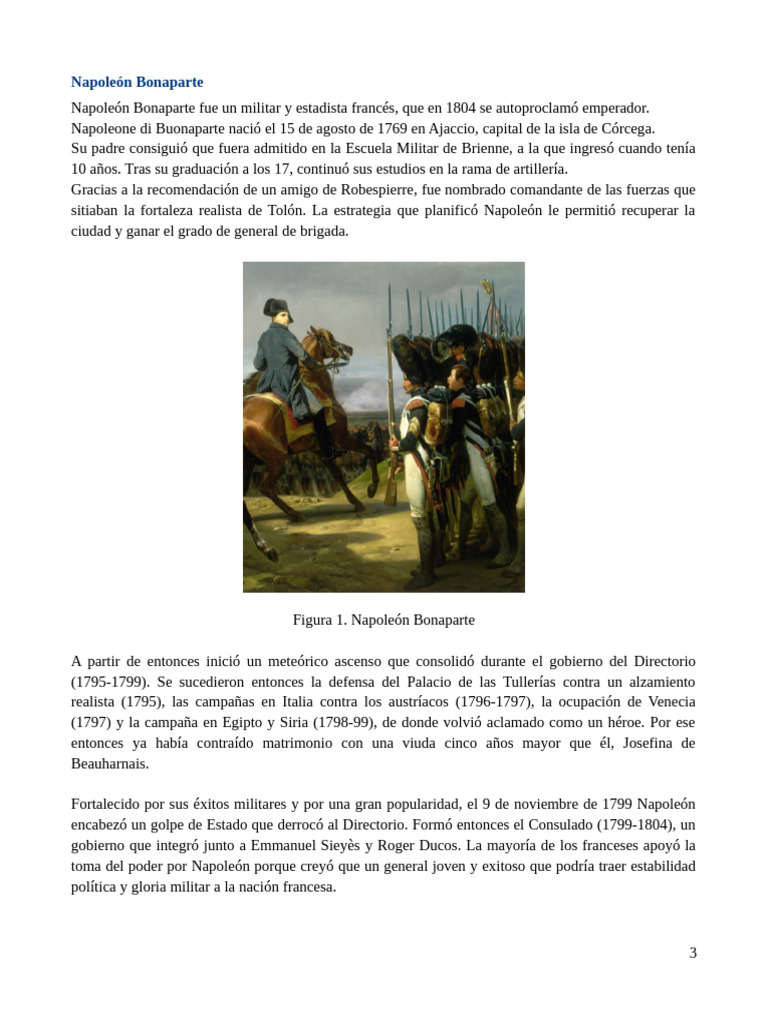 Tarea Napoleon | PDF