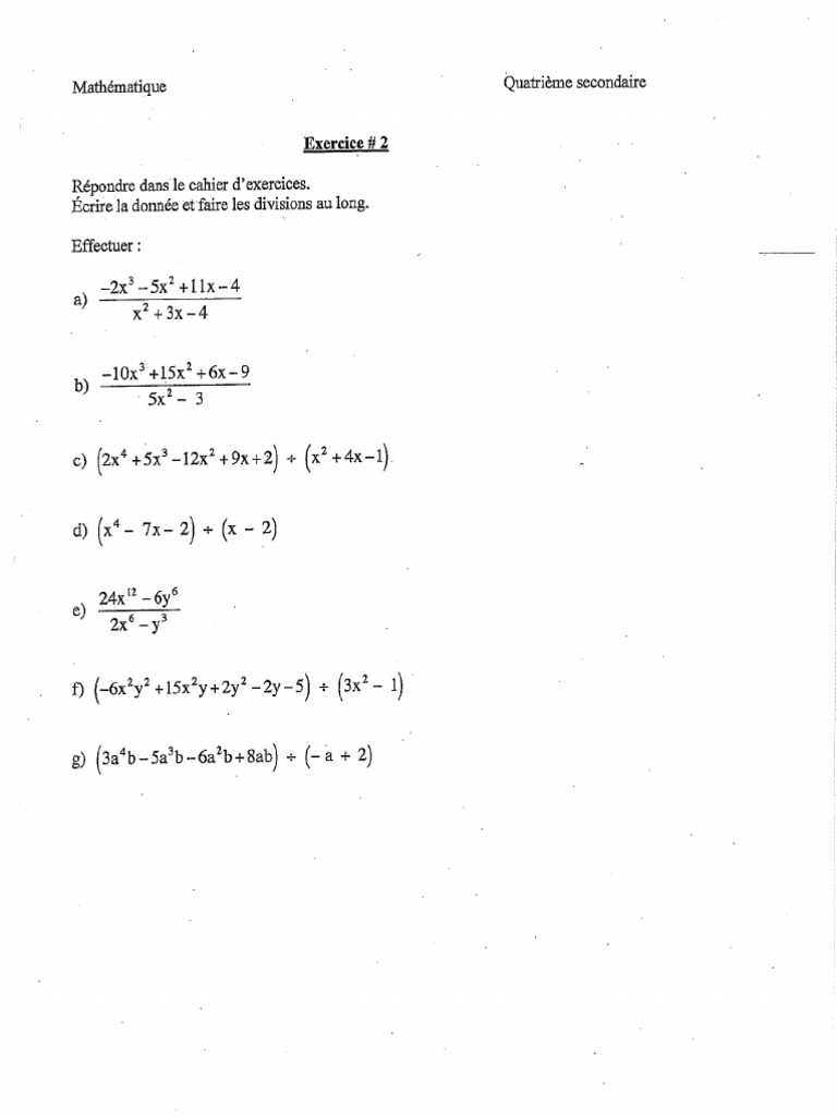 Exercice #2 | PDF