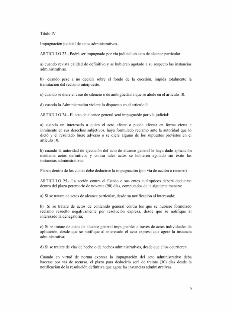 LEY - 19549 - PROCEDIMIENTOS - ADMINISTRATIVOS Recursos | PDF