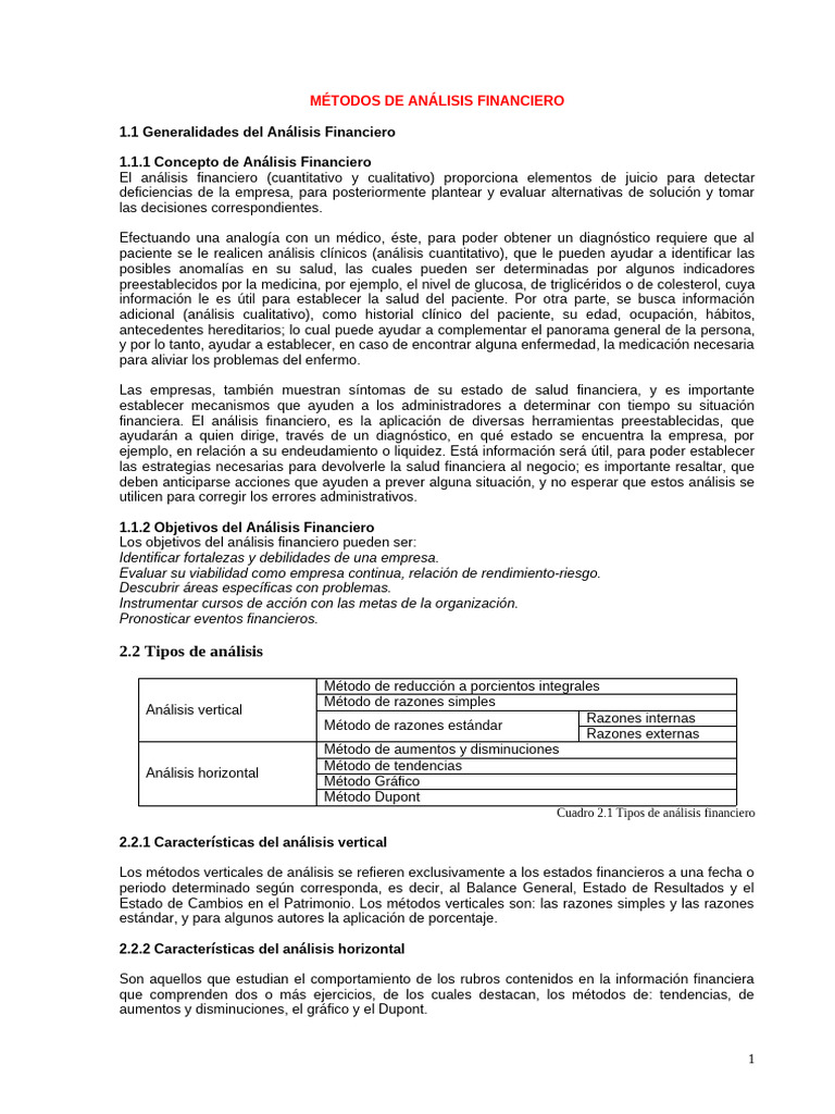 Cap 3 Metodos Analisis Financiero Ok1 | PDF