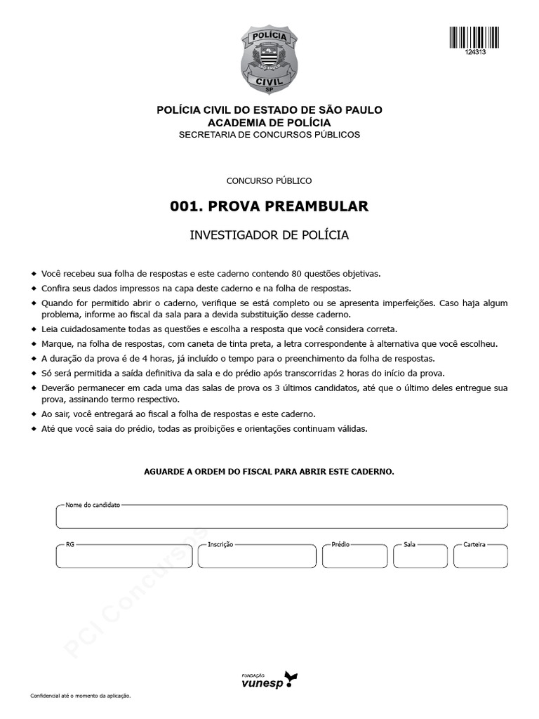 Investigador de Policia Civil | PDF