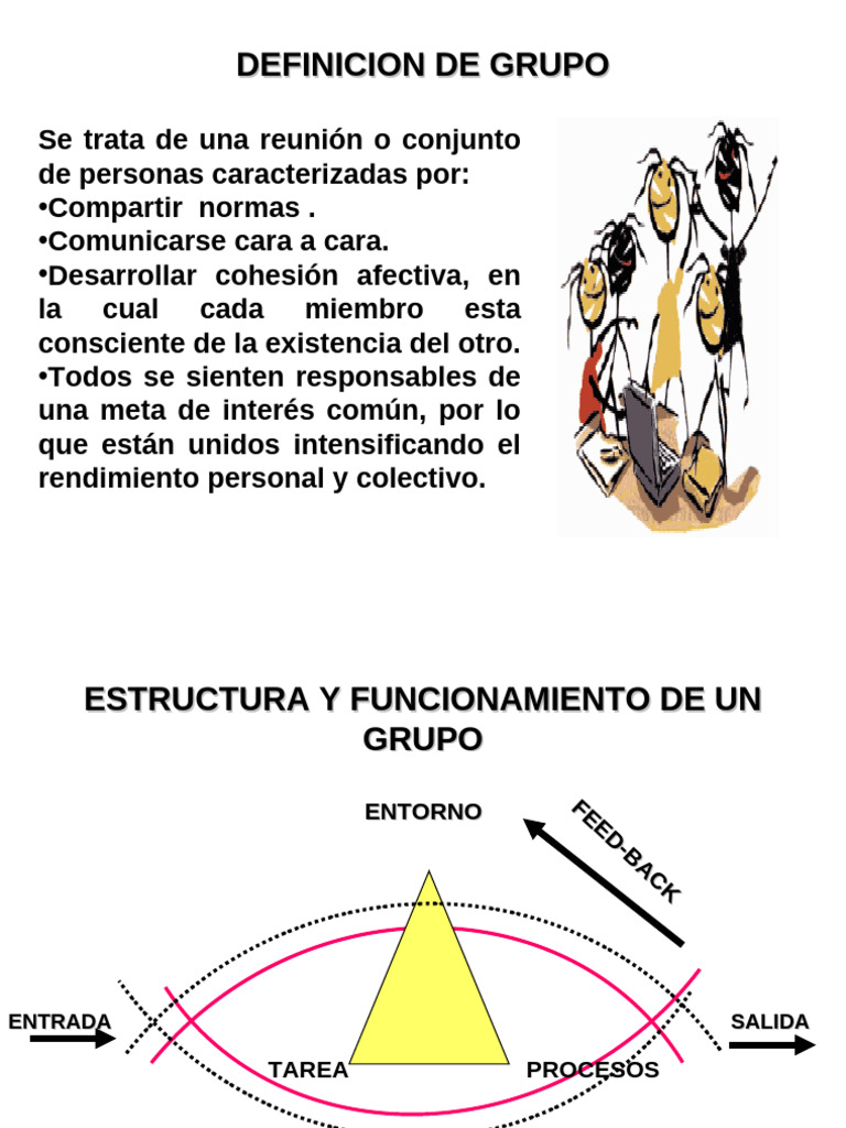 Estructura y Roles en Grupos de Trabajo | PDF | Liderazgo | Temor