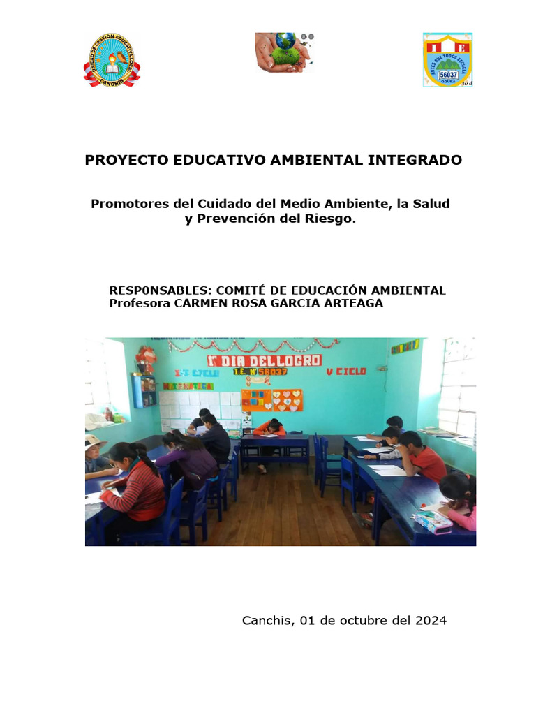 Proyecto Educativo Ambiental 2025 | PDF | Residuos | Salud y bienestar